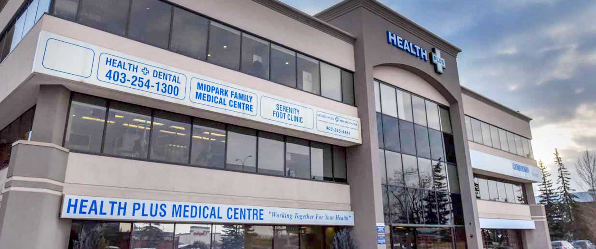 Exterior Of Health Plus Dental at Health Plus Medical Centre Banner